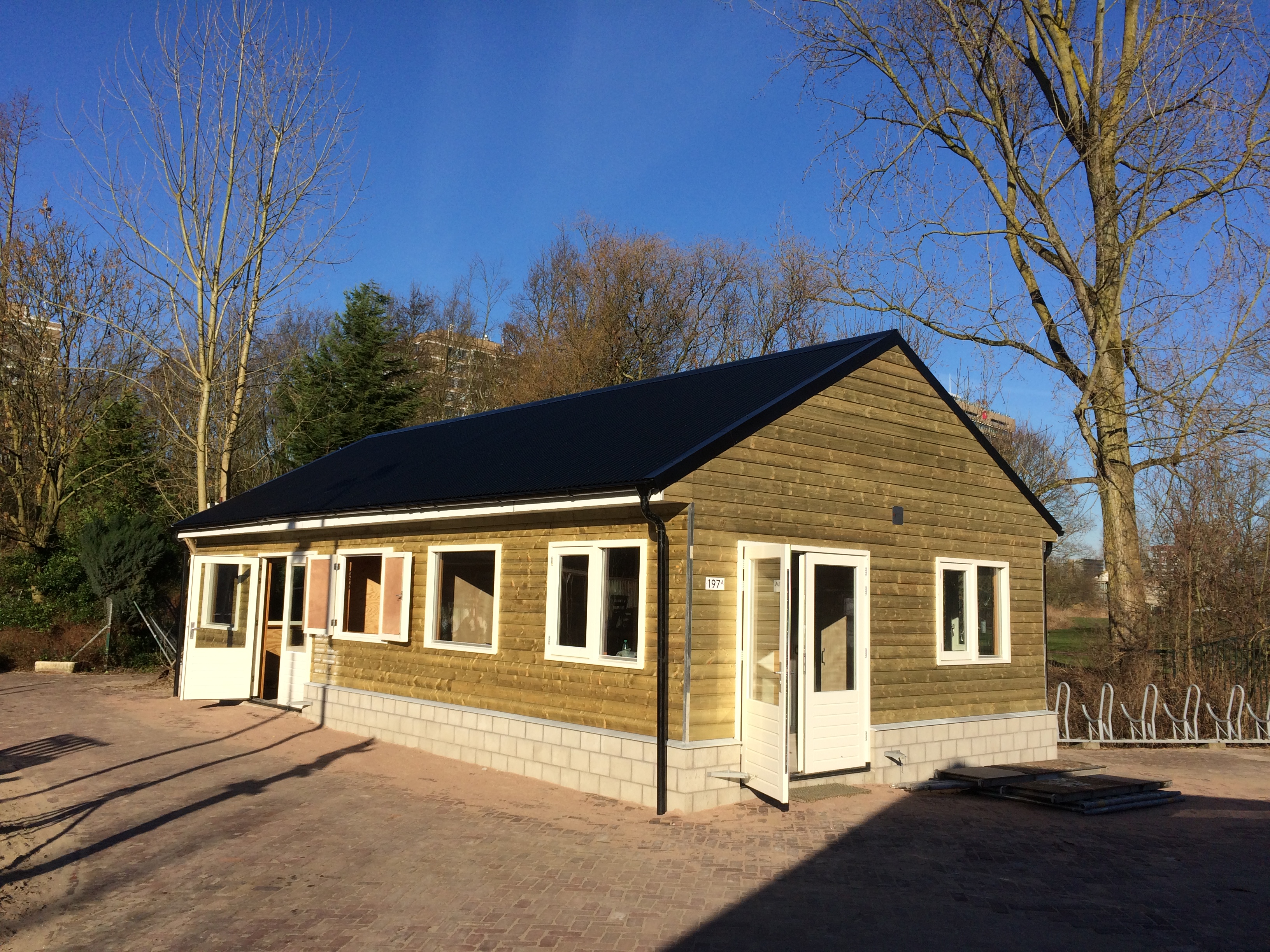 het nieuwe beheerdersgebouw